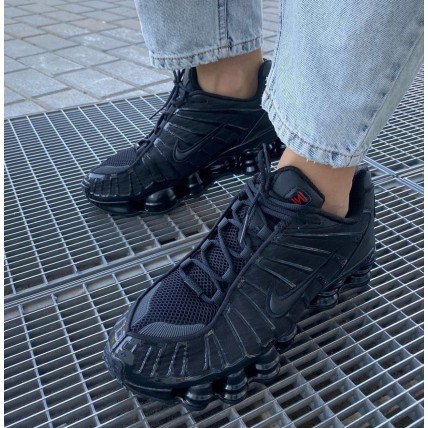 Кроссовки Nike Shox TL Black (реплика высокого качества)