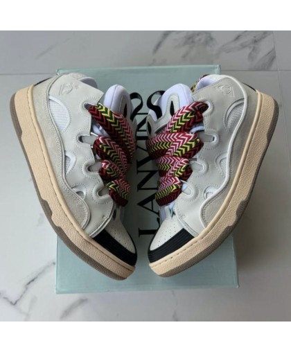 Кроссовки Lanvin Curb White/Beige (реплика высокого качества)