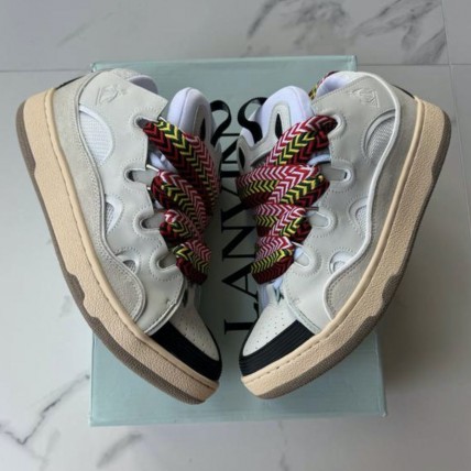 Кроссовки Lanvin Curb White/Beige (реплика высокого качества)