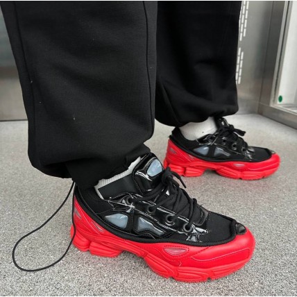 Кроссовки Raf Simons x Ozweego Red/Black (реплика высокого качества)