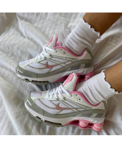 Кроссовки Nike Shox Ride 2 Grey/Pink (реплика высокого качества)