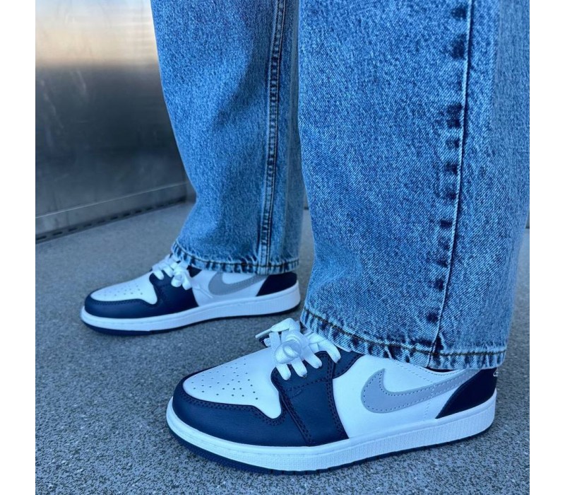 Кроссовки Jordan 1 Low Navy/White