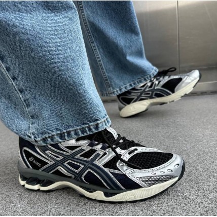 Кроссовки Asics Gel Nimbus Navy/Silver (реплика высокого качества)