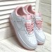 Кроссовки Nike Force White/Pink Flowers