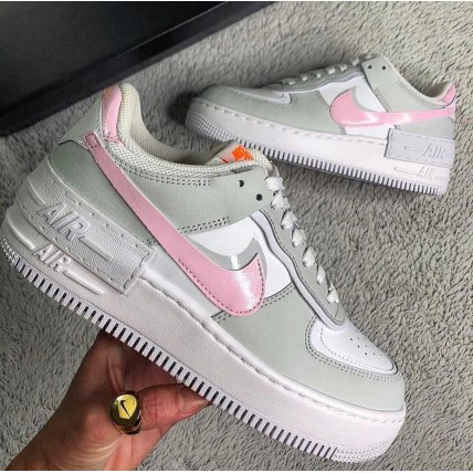 Кроссовки Nike Force Shadow Grey/Pink (реплика высокого качества)