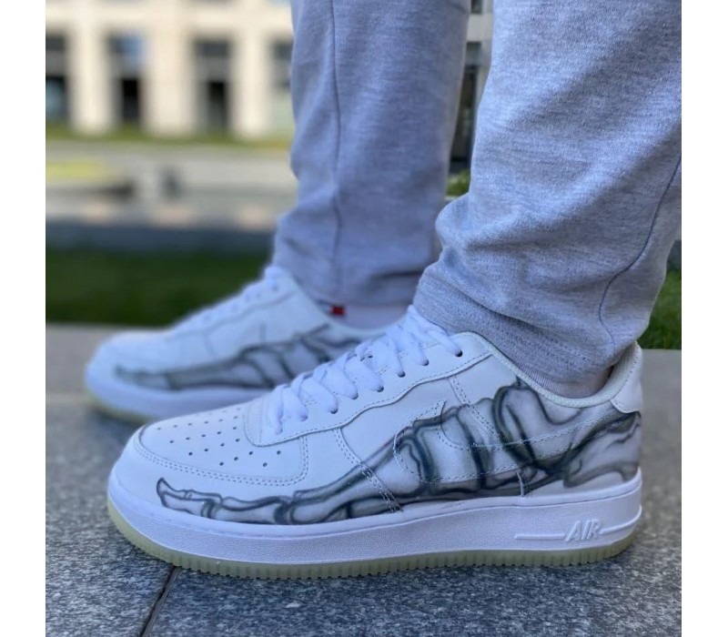 Кроссовки Nike Force Skeleton White