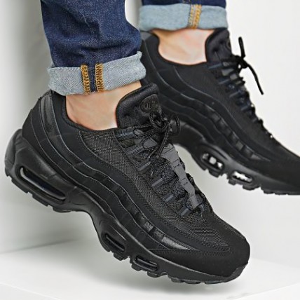 Кроссовки Nike Air max 95 Black (реплика высокого качества)