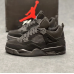 Кроссовки зимние Jordan 4 All Black с мехом