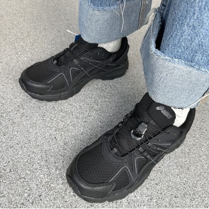 Кроссовки зимние Asics gel kahana 8 All Black Gore-Tex (реплика высокого качества)