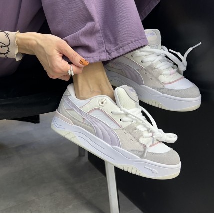 Кроссовки 180 Tones Light Grey/Purple (реплика высокого качества)