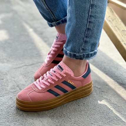 Кроссовки Gazelle Bold Pink Glow (реплика высокого качества)