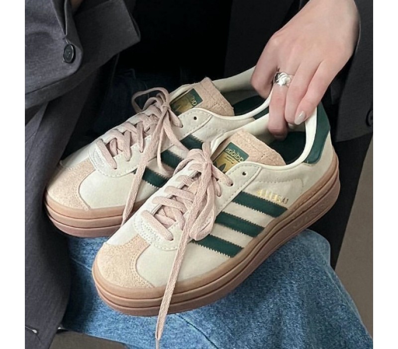 Кроссовки Gazelle Bold Cream Green