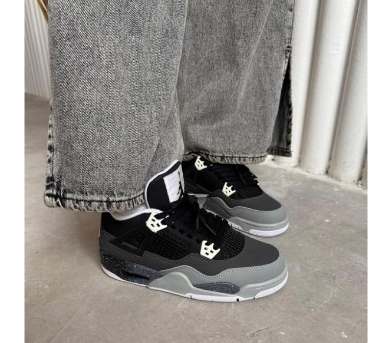 Кроссовки Jordan 4 Grey/Black Кроссовки Jordan 4 Grey/Black