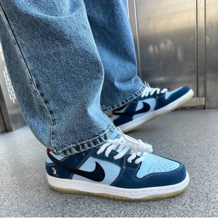 Кроссовки Nike SB Dunk Navy/Blue (реплика высокого качества)