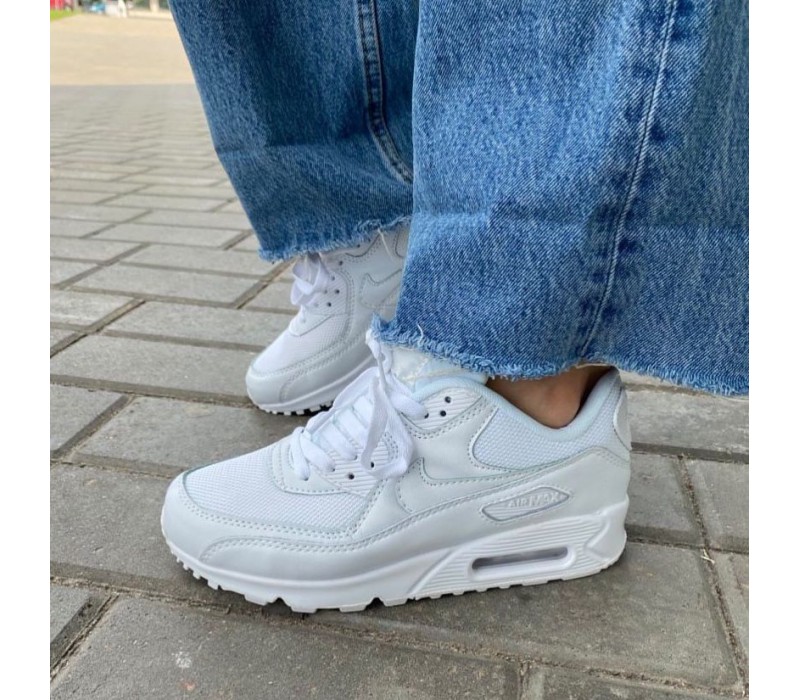 Кроссовки Nike air max 90 Total White 