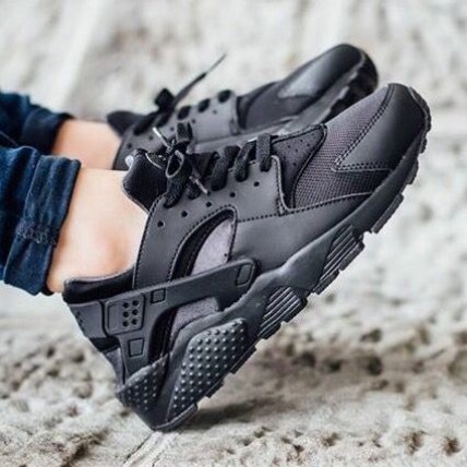 Кроссовки Nike Huarache Total Black (реплика высокого качества)