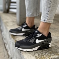 Кроссовки Nike air max 90 Black/Grey (реплика высокого качества)