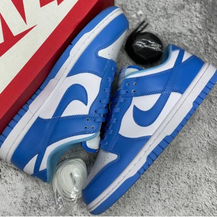 Кроссовки Nike SB Dunk Blue/White (реплика высокого качества)