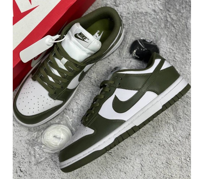 Кроссовки Nike SB Dunk Khaki/White