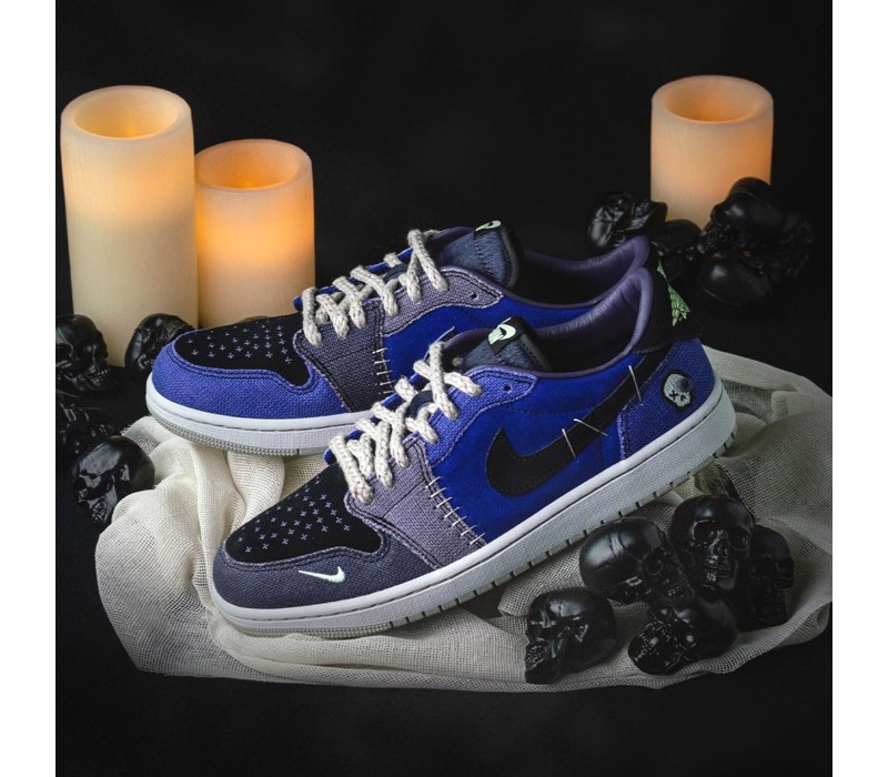 Кроссовки Jordan 1 Low Voodoo Zion Blue