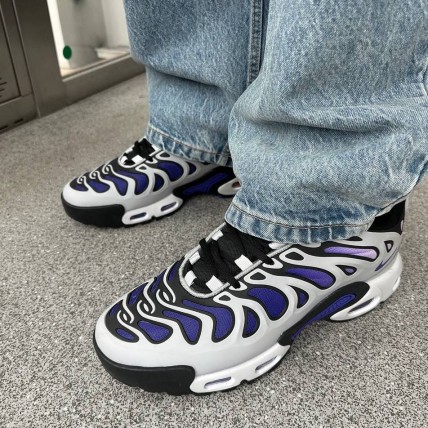 Кроссовки Nike TN Plus Drift Grey/Purple (реплика высокого качества)