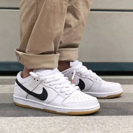 Кроссовки Nike SB Orange Label White Version (реплика высокого качества)