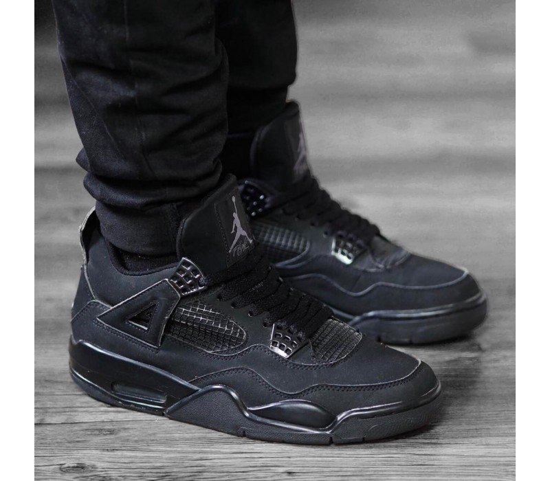 Кроссовки Jordan 4 All Black