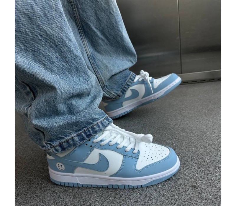 Кроссовки Nike SB Dunk White/Light blue