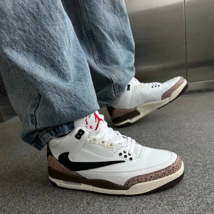 Кроссовки Jordan 3 Retro Travis Scott  (реплика высокого качества)