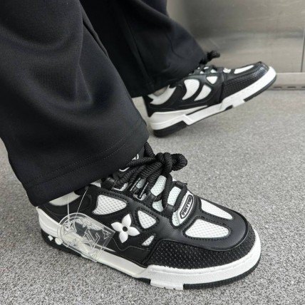 Кроссовки LV SK8 Black/White (реплика высокого качества) Кроссовки LV SK8 Black/White (реплика высокого качества)