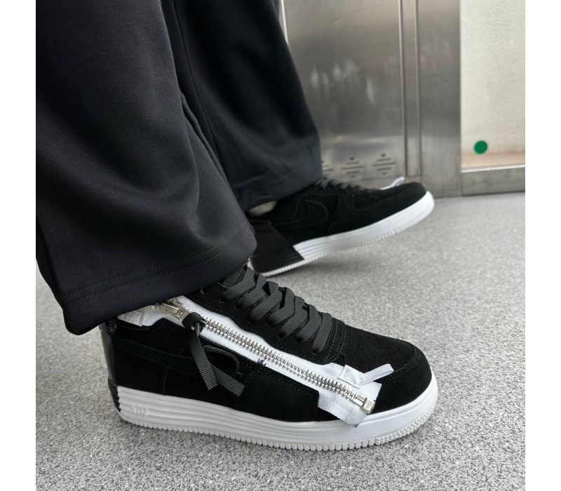 Кроссовки Nike Force 1 Acronym Black Suede