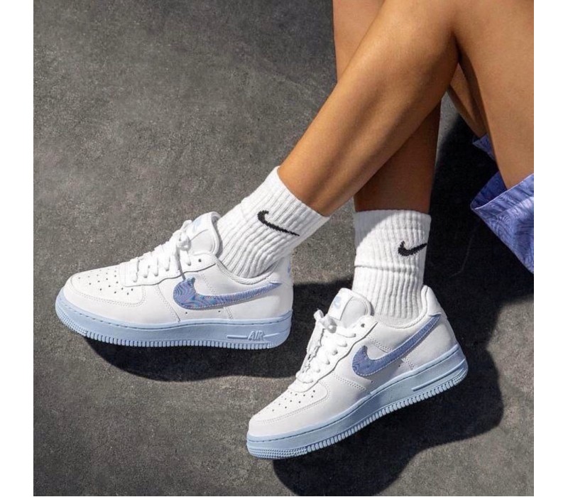 Кроссовки Nike Force 1 Light Blue (реплика высокого качества)