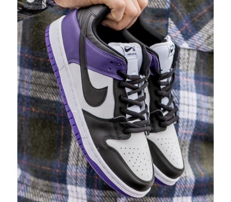 Кроссовки Nike SB Dunk White/Black/Purple