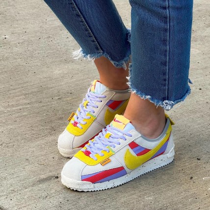 Кроссовки Nike Union x Cortez Yellow (реплика высокого качества)