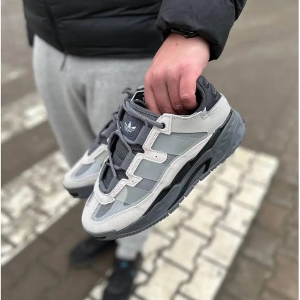 Кроссовки Niteball Grey/Black (реплика высокого качества)