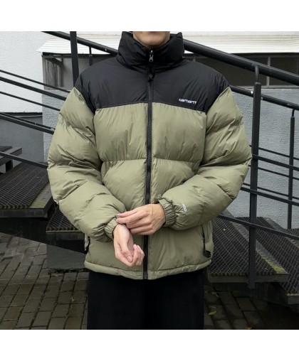 Куртка зимняя Carhartt Khaki/Black (реплика высокого качества)