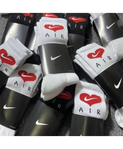 Носки Nike Heart White 1 пара на выбор (реплика высокого качества)