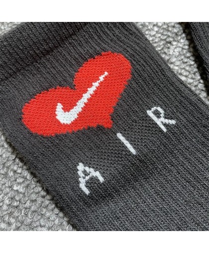 Носки Nike Heart Black 1 пара на выбор (реплика высокого качества)
