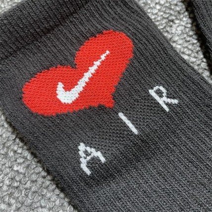 Носки Nike Heart Black 1 пара на выбор (реплика высокого качества)