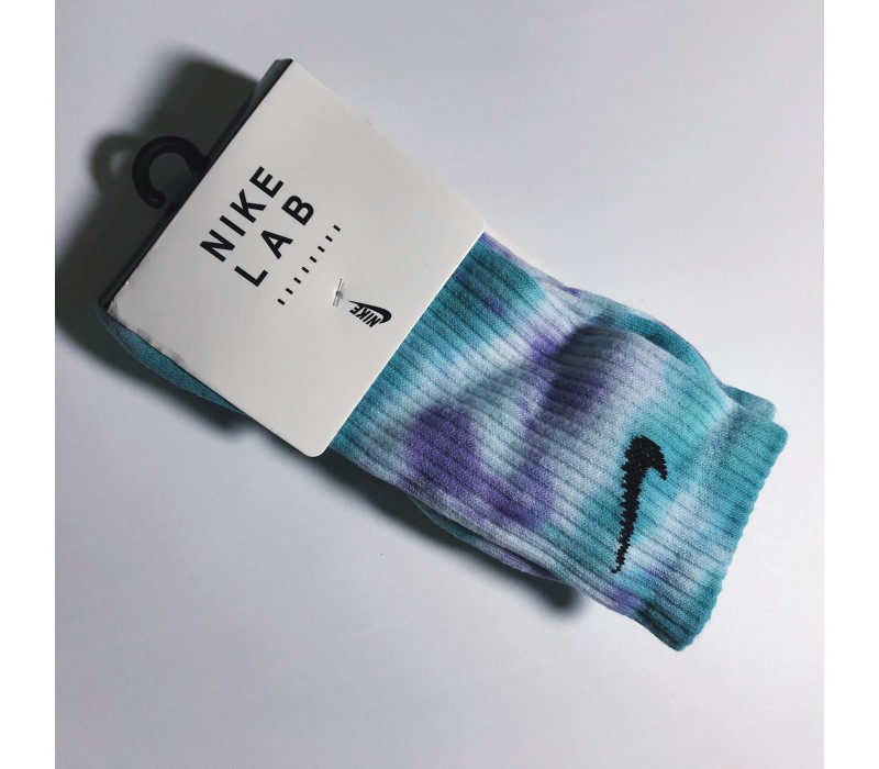 Носки Nike Tie Dye White/Purple/Green 1 пара