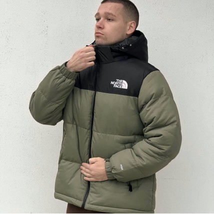 Куртка зимняя The North Face Black/Khaki (реплика высокого качества)