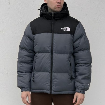 Куртка зимняя The North Face Black/Grey (реплика высокого качества)