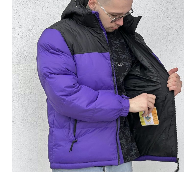 Куртка зимняя The North Face Black/Purple