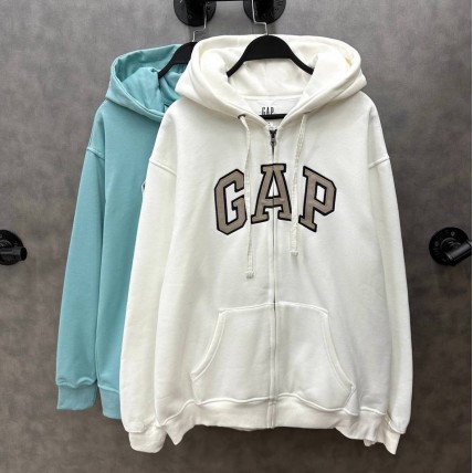 Зип худи GAP White (реплика высокого качества)