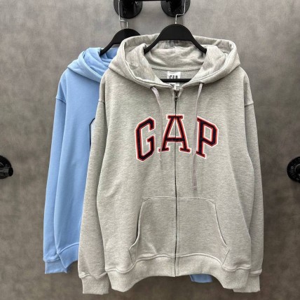 Зип худи GAP Grey melange (реплика высокого качества)