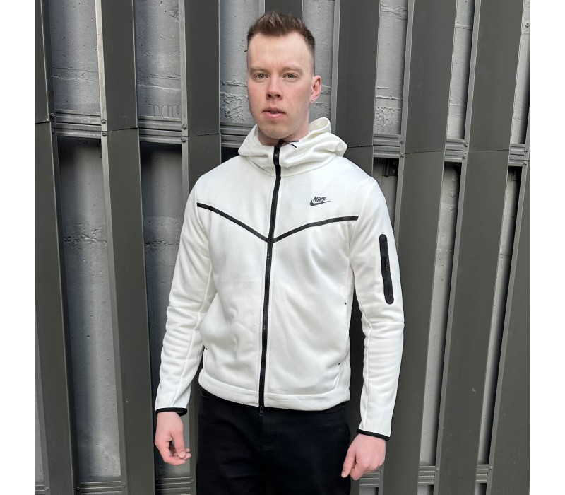 Зип худи Nike Tech Fleece White